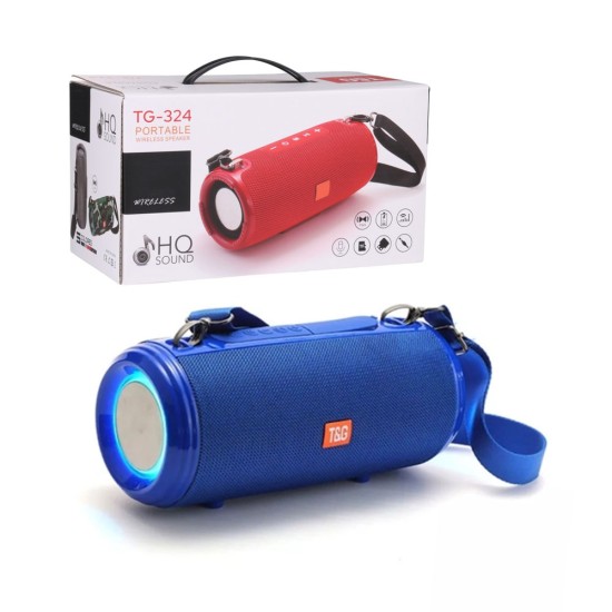 T&G WIRELESS SPEAKER TG-324 FM/AUX/USB BLUE